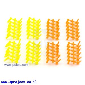 תפסן פלסטיק  3 מ"מ למוצרי Tamiya 70155 - חבילה של 48