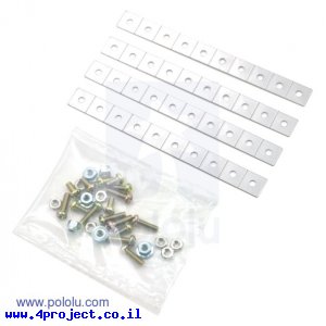 מחבר מתכתי אוניברסלי של Tamiya 70164 - ערכה של 4