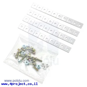 מחבר מתכתי אוניברסלי של Tamiya 70164 - ערכה של 4