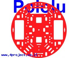תמונה של מוצר פלטפורמה RRC04A בקוטר 127 מ"מ - צבע אדום