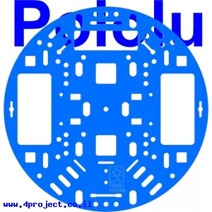 פלטפורמה RRC04A בקוטר 127 מ"מ - צבע כחול בהיר