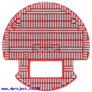 לוח הלחמה עם חיתוכים להרחבת פלטפורמה 3pi - צבע אדום