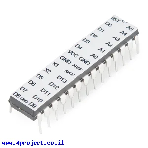 בקר AVR ATMega328 עם Optiboot BootLoader ל-Arduino Uno