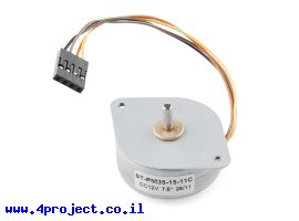 תמונה של מוצר מנוע צעד 48 צעדים, 35 מ"מ, 12V/400mA