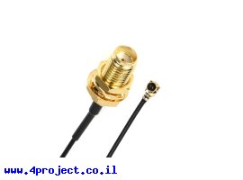 תמונה של מוצר מתאם מחבר U.FL/IPEX1 ל-SMA - אורך 15 ס"מ