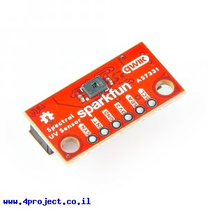 חיישן ספקטרוסקופיה לטווח UV דגם AS7331 - חיבור Qwiic (מיני)