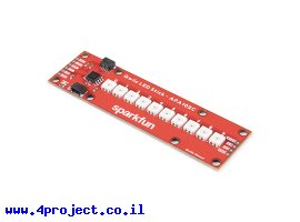 תמונה של מוצר פס לדים עם 10 יחידות של APA102C - חיבור Qwiic