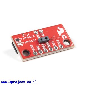 חיישן מרחק TMF8821 עם 16 איזורים - חיבור ל-Qwiic (מיני)