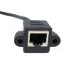 כבל Ethernet RJ45 זכר/נקבה להתקנה על פנל - 30 ס"מ