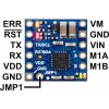 בקר מנוע DC למנוע אחד עד 2.2A - דגם Motoron M1U256 (תקשורת UART)