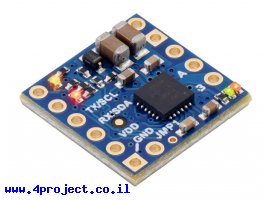 תמונה של מוצר בקר מנוע DC למנוע אחד עד 2.2A - דגם Motoron M1U256 (תקשורת UART)