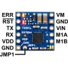 בקר מנוע DC למנוע אחד עד 2.2A - דגם Motoron M1U256 (תקשורת UART) - מולחם