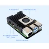 מארז לכרטיסי Raspberry PI 5 - אלומיניום עם מאוורר מבוקר טמפרטורה