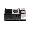 מארז לכרטיסי Raspberry PI 5 - אלומיניום עם מאוורר מבוקר טמפרטורה