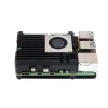 מארז לכרטיסי Raspberry PI 5 - אלומיניום עם מאוורר מבוקר טמפרטורה