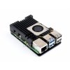 מארז לכרטיסי Raspberry PI 5 - אלומיניום עם מאוורר מבוקר טמפרטורה