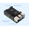 מארז לכרטיסי Raspberry PI 5 - אלומיניום עם שני מאווררים