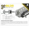 גלגל שיניים מתהדק לשרשרת 8mm, לציר 12 מ"מ בצורת REX, פלדה - 14 שיניים