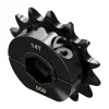 גלגל שיניים מתהדק לשרשרת 8mm, לציר 12 מ"מ בצורת REX, פלדה - 14 שיניים