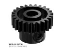 תמונה של מוצר גלגל שיניים MOD0.8 לציר 6 מ"מ בצורת D, פלדה - 24 שיניים