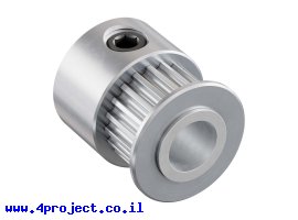 תמונה של מוצר גלגלת רצועת תזמון GT2 6mm לציר 1/4" (6.35 מ"מ) - 20 שיניים