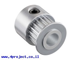 תמונה של מוצר גלגלת רצועת תזמון GT2 6mm לציר 6 מ"מ - 20 שיניים