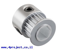 תמונה של מוצר גלגלת רצועת תזמון GT2 6mm לציר REX 8 מ"מ - 20 שיניים