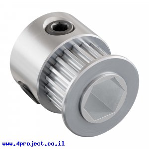גלגלת רצועת תזמון GT2 6mm לציר REX 8 מ"מ - 20 שיניים