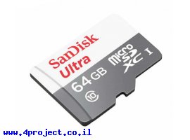 תמונה של מוצר זכרון microSD - 64GB