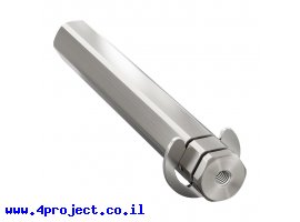 תמונה של מוצר מוט REX 12mm פלדה עם טבעת - אורך 88 מ"מ