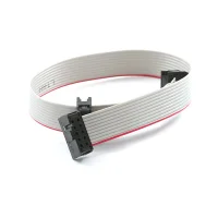 כבל שטוח לצורבי AVR - מתאם 5x2 ל-3x2