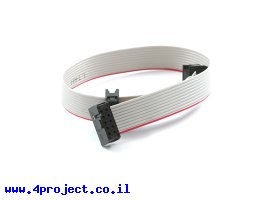 תמונה של מוצר כבל שטוח לצורבי AVR - מתאם 5x2 ל-3x2
