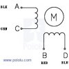 מנוע צעד 200 צעדים, 28x45 מ"מ, 4.5V/0.67A