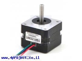 תמונה של מוצר מנוע צעד 200 צעדים, 35x26 מ"מ, 7.4V/0.28A