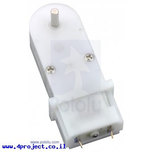 מנוע מיני פלסטי 120rpm @ 4.5V דגם LP - ישר