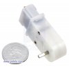 מנוע מיני פלסטי 120rpm @ 4.5V דגם LP - ישר