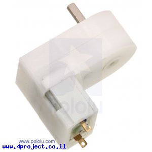 מנוע מיני פלסטי 120rpm @ 4.5V דגם LP - זווית
