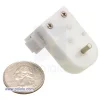 מנוע מיני פלסטי 120rpm @ 4.5V דגם LP - זווית