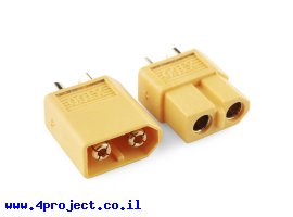 תמונה של מוצר מחבר XT60 - זכר+נקבה