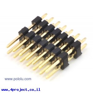 מחבר שורה זכר - 2x7 מוגבה 17.1 מ"מ