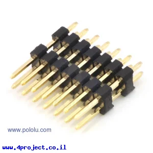 מחבר שורה זכר - 2x7 מוגבה 17.1 מ"מ