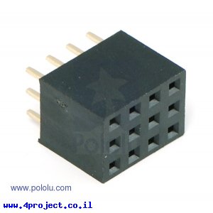 מחבר שורה נקבה - 3x4