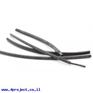 בידוד מתכווץ 1 מטר / 4 מ"מ - שחור