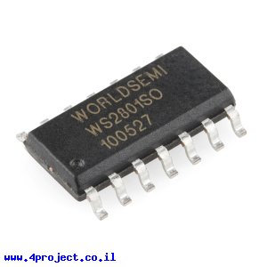 דוחף זרם 3 ערוצים ללדים - WS2801 SMD