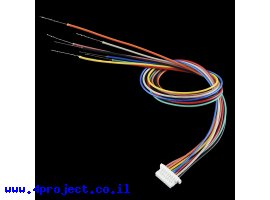 תמונה של מוצר מחבר JST-SH 8-pin עם חוטים - 20 ס"מ