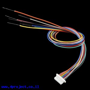 מחבר JST-SH 8-pin עם חוטים - 20 ס"מ