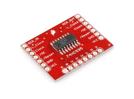 תמונה של מוצר שבב הזזה 8bit Serial In/Parallel Out 74HC595 על כרטיסון
