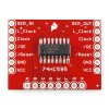 שבב הזזה 8bit Serial In/Parallel Out 74HC595 על כרטיסון