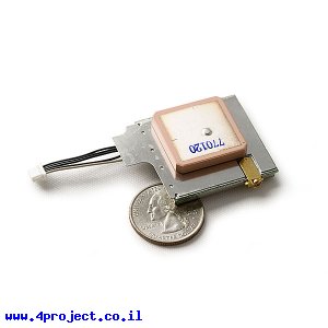מודול GPS EM-408 SIRF3 20 channels עם אנטנה ומחבר MMCX