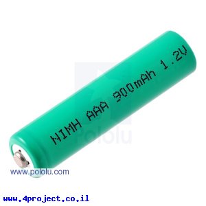 סוללה נטענת - NiMH AAA 1.2V/900mAh